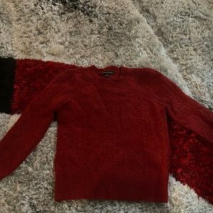 Banana Republic textured red wool sweater